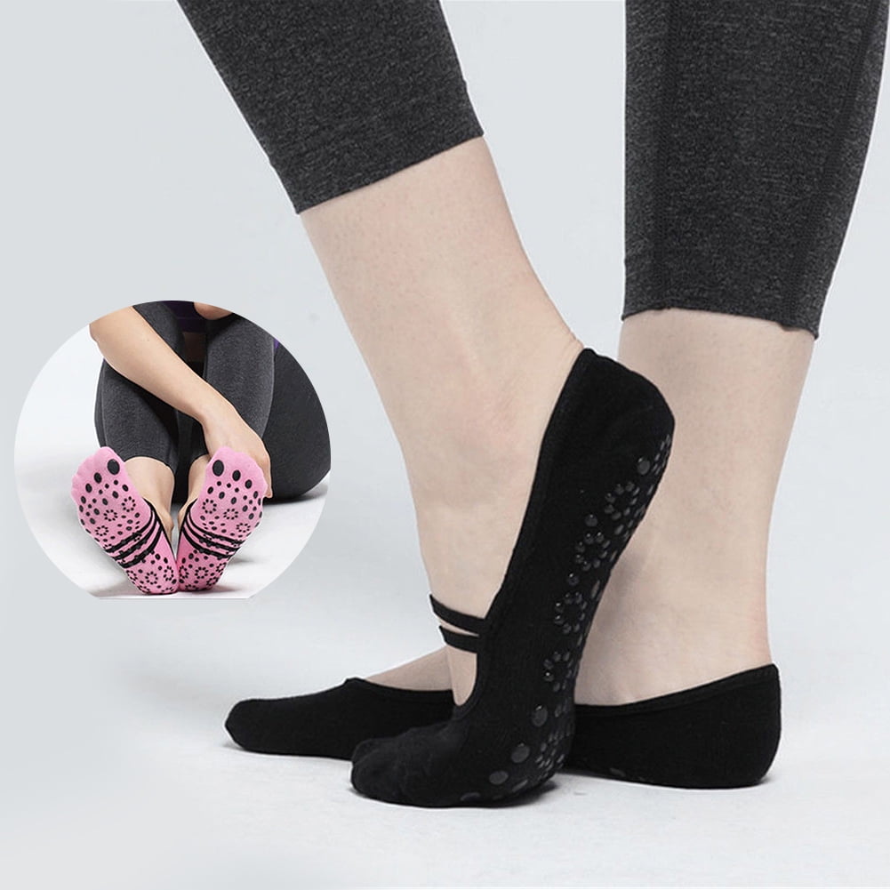 N11 Vige Femmes Yoga Chaussettes Silicone Antid/érapant Pilates Barre Respirant Sport Chaussettes De Danse Yoga Danse Chaussettes Gym Chaussettes De Sol
